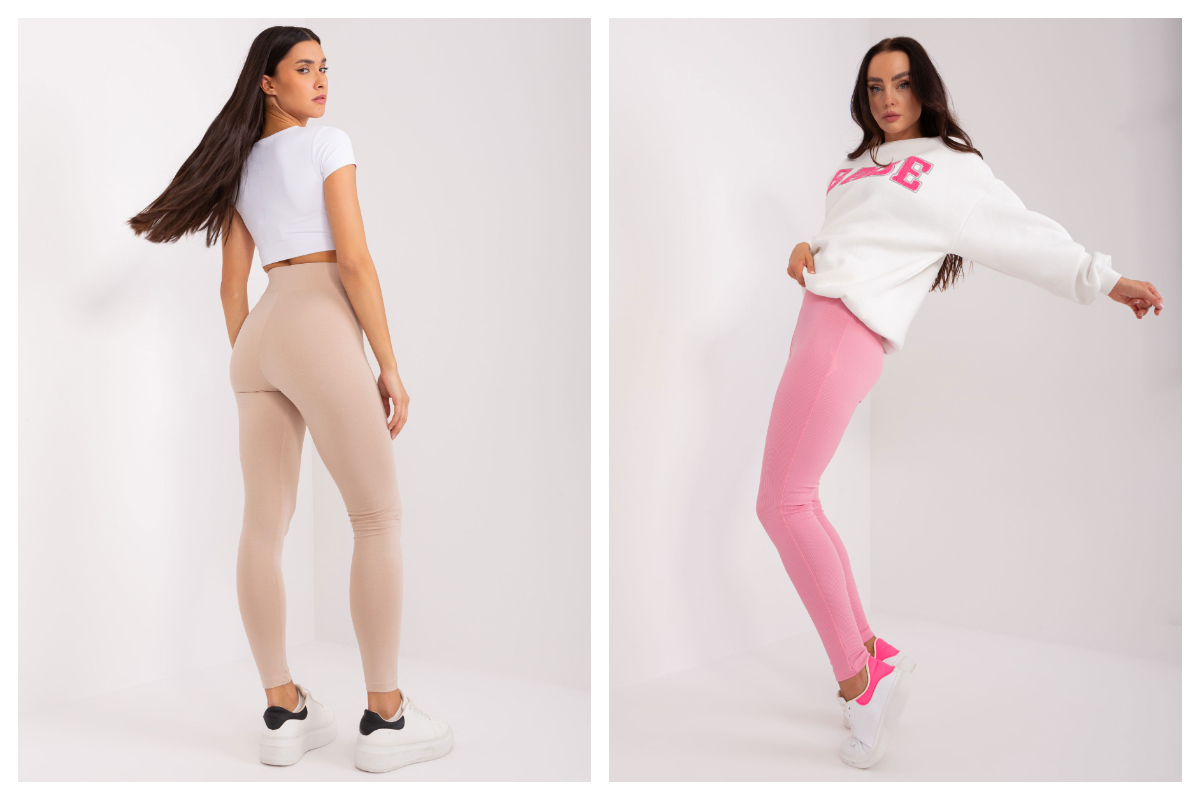 basicowe legginsy ciążowe z wysokim stanem ze sklepu online